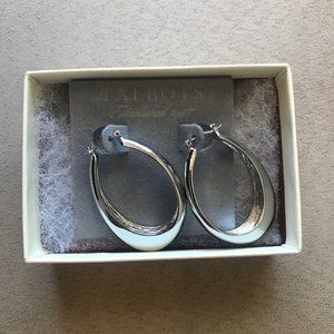 Talbots Silver Hoop Earrings